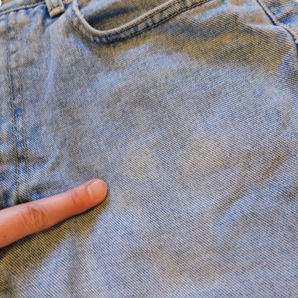 Y2K 90's Z. CAVARICCI Light Stone Washed Denim MOM Jeans High Waist Straight Leg - Picture 10 of 16